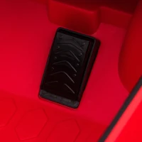 HOMCOM Macchina Elettrica per Bambini Marchio Lamborghini 12V 2 Velocità 3-5km/h, Telecomando e Presa USB, Rosso, 105x65x52cm(m-9)