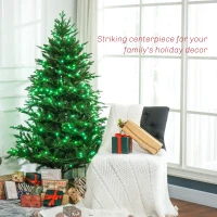 HOMCOM 6ft LED Lights Artificial Christmas Tree(m-4)