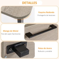 HOMCOM Mesa Escritorio 150 cm con Cajón y Armario con Balda Ajustable Mesa para Ordenador Multiusos de Canto Redondo 150x60x76 cm Madera Natural(m-6)