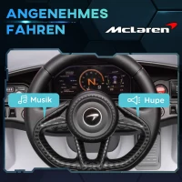 AIYAPLAY Kinder-Elektroauto mit Flügeltüren, fernsteuerbar, mit sanftem Antrieb und LED-Lichtern, Weiß(m-6)