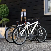 Two Bike Stands, Bicycle Storage Rack, for Indoor Garages, Home, Office(m-10)