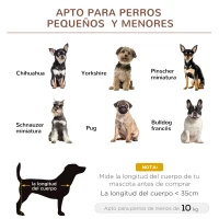 PawHut Cama Elevada para Perros Gatos Portátil Cama para Mascotas con Zona de Malla Transpirable y Tela Oxford para Interior Exterior 61x46x18 cm Marrón(m-8)