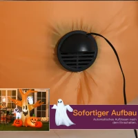 HOMCOM Halloween Aufblasbares Spukgespenst Luftfigur Aufleuchtend Deko 120/ 240 cm (Aufblasbarer Spukbaum)(m-6)