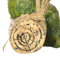 Outsunny Hanging Garden Statue, Vivid Frog on Swing Art Sculpture, Outdoor Ornament Home Decoration, Green(m-8)