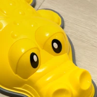 ZONEKIZ 6PCs Kids Stepping Stones, Crocodile-Designed Sensory Toys, with Anti-Slip Edge Balance River Stones(m-8)