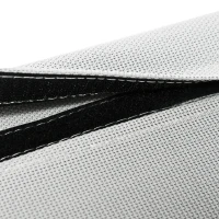 Outsunny Balancelle de jardin 3 places convertible toit inclinaison réglable 2 pochettes de rangement 236 x 138 x 185 cm gris(m-8)