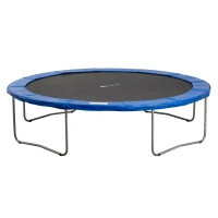 HOMCOM Trampolin Randabdeckung Ø366cm cm breit, Reißfest UV-resistent Federabdeckung, Wasserabweisend, Trampolinzubehör Randschutz Sicherheitsnetz Ersatzteile für Gartentrampoline, Blau(m-10)