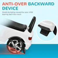 AIYAPLAY Bentley Bentayga Licensed Foot to Floor Ride on Car, Sliding Car Push Along Car w/ Under Seat Storage - White(m-7)