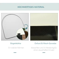 PawHut Hundebox faltbare Hundetransportbox Haustierrucksack mit Kissen Reisetasche Transportbox für Tier wasserdicht Oxfordstoff Kaffee 70 x 51 x 59 cm(m-5)