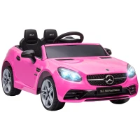 AIYAPLAY Macchina Elettrica per Bambini 3-6 Anni con Luci LED, Effetti Sonori e Telecomando, 107x62.5x44 cm, Rosa(m-11)