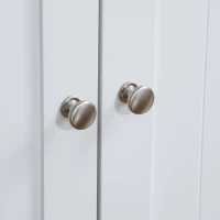 PawHut Mobile Lettiera per Gatti a 2 Ante con Divisorio Interno Regolabile, 86x48x52 cm, Bianco(m-8)