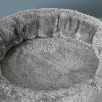 PawHut Albero Tiragraffi per Gatti con Pali in Sisal, Lettino con Cuscino e Pallina, Ø60x136cm, Grigio(m-7)