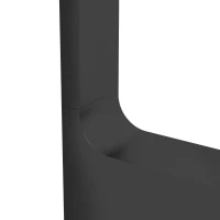 Outsunny Lampes d'extérieur, bornes lumineuse LED blanc chaud, abat-jour en acrylique, cadre en aluminium - noir(m-8)