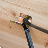 Outsunny Set Birreria 1 Tavolo (120x50cm) 2 Panche (120x25cm) in Legno di Abete(m-8)