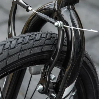 HOMCOM Kinderroller mit 16''/20'' Luftreifen Scooter Tretroller höhenverstellbar Roller Cityroller Kinder Roller Kickboard ab 10 Jahre Junge Schwarz 156 x 68 x 101-108 cm(m-9)