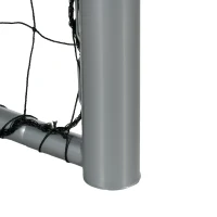 SPORTNOW Fußballtor wetterfest, stabiles Metallgestell, reißfestes Netz, 160H x 240L x 85B cm, Grau(m-9)