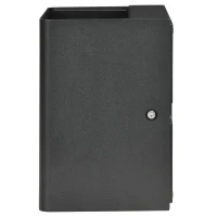 Outsunny Außenwandleuchte, verstellbarer Leuchtwinkel, 9W, 200-240V, 3000K, Aluminium, Schwarz, 11 x 13 x 16 cm(m-8)