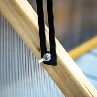 Outsunny Mini Serre de Jardin Serre à tomates dim. 90L x 52l x 49,5H cm Toit ouvrable Panneaux de Polycarbonate Bois Sapin pré-huilé(m-8)