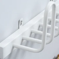 HOMCOM Schuhtrockner, elektrisch, Temperatur bis 55° C, Wandmontage, Stahl, weiß, 53 x 13 x 17cm(m-8)