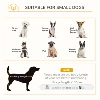 PawHut Dog Crate Furniture, Indoor Pet Kennel Cage, Top End Table w/ Soft Cushion, Lockable Door, for Small Dogs, 64.5 x 48 x 70.5 cm - Grey(m-7)