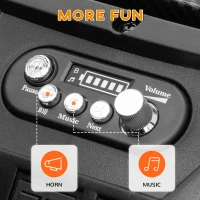 AIYAPLAY 24V 2 Seater Kids Electric Car with Remote Control, Suspension System,  Slow Start, 3 Speeds, for 3-8 Years, Khaki(m-9)