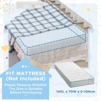 ZONEKIZ Kids Toddler Bed, with Star and Moon Patterns, Side Rails, for Ages 3-6 Years - Grey(m-7)