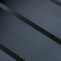 Outsunny Feuerschale modern Feuerkorb rechteckig Feuerstelle für Garten Camping BBQ Metall Schwarz 45 x 45 x 43 cm(m-7)