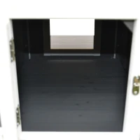 PawHut Cuccia per Gatti Rialzata con Balconcino e Tetto Impermeabile da Giardino Legno 115x66.5x74.7cm Grigio(m-8)