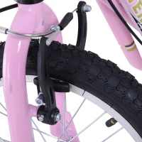 HOMCOM Adult Teen Push Scooter Kids Children Stunt Scooter Bike Bicycle Ride On Alloy Wheel Pneumatic Tyres (Pink)(m-5)