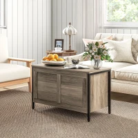 HOMCOM Baúl de Almacenaje para Dormitorio 95 L con Tapa Banco de Almacenaje con Bisagra de Seguridad 80x40x50 cm Grisáceo(m-8)