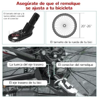 HOMCOM Remolque Infantil 3 en 1 para Bicicleta Carrito para Correr de 2 Plazas para Niños de +6 Meses Plegable Ruedas Giratorias y Manillar Ajustable 150x85x107 cm Rojo(m-9)