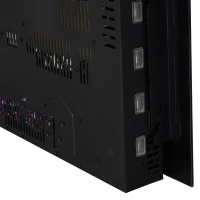 HOMCOM Chimenea Eléctrica de Pared Calefactor Estufa Eléctrica 1000/2000W Temporizador Termostato Auto-Control Llama LED 7 Color Mando a Distancia 90x9,5x56 cm(m-9)