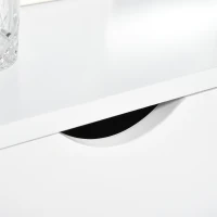 HOMCOM TV Schrank, TV-Kommode, Schrankelement mit Schubladen und Offene Regale, MDF, Weiß, 150 x 39 x 50 cm(m-9)