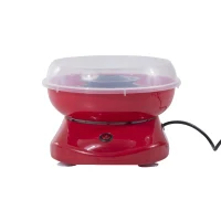 HOMCOM Macchina per Zucchero Filato in PP, Acciaio Inox e Alluminio 450W 27 x 26 x 18cm Rosso(m-4)