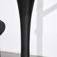 HOMCOM Modern Round Dining Table Leisure Coffee Bistro Table with Metal Base for Kitchen & Dining Room Brown(m-8)