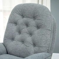 HOMCOM Relaxed Swivel Armchair - Grey(m-8)