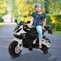 BMW Moto Electrique Bi-moteur pour Enfant Blanc 110 x 41 x 67 cm(m-2)