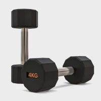 SPORTNOW Dumbbells Weights Set with 12-Sided Shape and Non-Slip Grip for Men Women Home Gym Workout, 2 x 4kg(m-8)