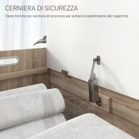 HOMCOM Cassapanca in Legno Moderna con Schienale e Vano Contenitore, 62.4x40x51.5cm, Bianco(m-6)