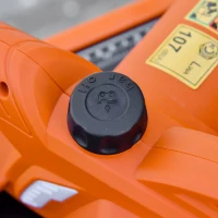 DURHAND 2000W Powerful Electric Chainsaw, 16" Aluminium Blade Portable Corded Chain Saw, 7250rpm Chain Saw for Garden Tree Pruning, 13m/s Chain Speed Auto Chain Lubrication to Cut Wood, Orange(m-8)
