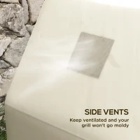 Outsunny 66W x 152Lcm PU Coated Protective Grill Cover - Beige(m-6)