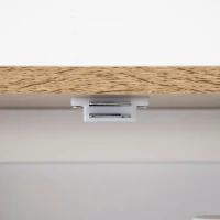 kleankin Mueble sobre Inodoro Armario Alto para Lavadora con Balda Interior Ajustable para Baño WC 64x22x165 cm Blanco(m-8)