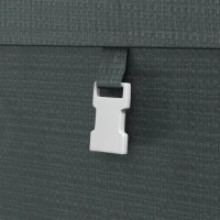 Outsunny Gartenschuppen, Lagerzelt, robust & wetterfest, Stahlrahmen, 1,2x1,8x1,6m, Dunkelgrau(m-9)