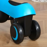 HOMCOM Laufrad ab 1 Jahr 4 Räder Baby Rutschrad Lauflernrad ohne Pedale für Kinder von 18 bis 36 Monaten Jungen Mädchen Blau 54 x 26 x 38 cm(m-8)