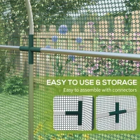 Outsunny 240 x 120cm Mini Polytunnel Greenhouse(m-5)