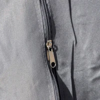 Outsunny 3 x 3(m) Hardtop Gazebo Canopy with Polycarbonate Roof, Permanent Pavilion Garden Gazebo with Curtains for Patio, Deck, Grey(m-8)