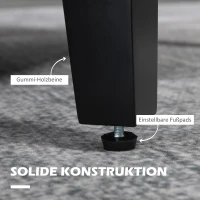 HOMCOM Einzelsessel, Relaxsessel, Polstersessel mit Holzfüßen, Stoff in Leinenoptik, 66 x 72 x 74 cm, Cremeweiß(m-6)