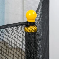 ZONEKIZ Trampoline rond enfant avec filet de protection capacité 50 kg pour adultes et enfants diamètre 140 cm bleu et noir(m-8)