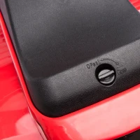 HOMCOM Moto électrique Enfant Chopper Tout-Terrain 6 V 20 W Marche AV AR 3 Roues Effets Lumineux et sonores Rouge Noir(m-11)