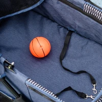 PawHut 2-in-1 Hundebuggy, abnehmbare Transporttasche, klappbarer Metallrahmen, 77,5 x 51 x 99,5 cm, Dunkelblau+Schwarz(m-9)